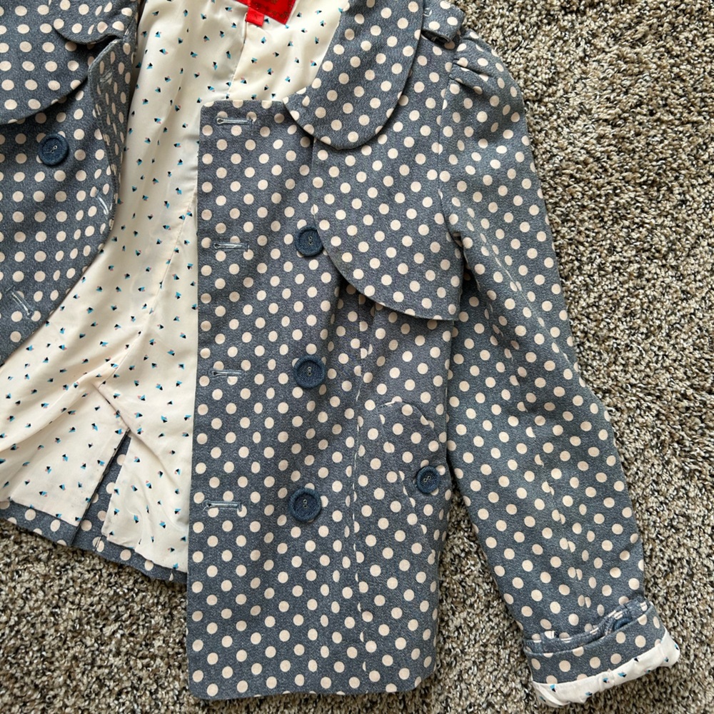 Blue Polka Dot Lightweight Jacket
